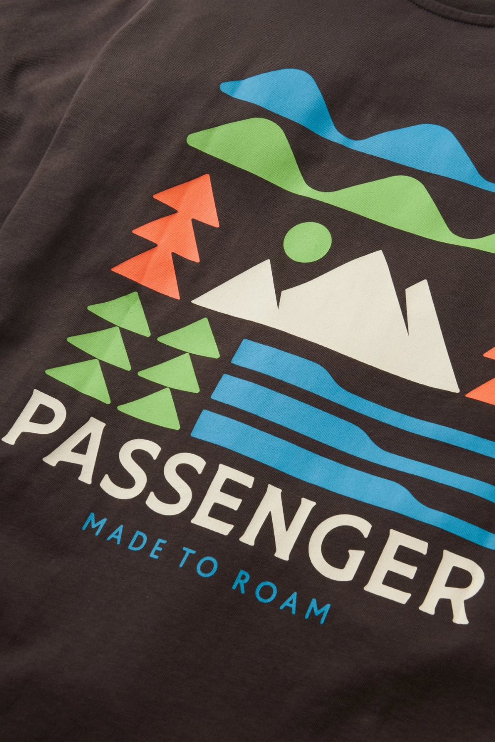 Passenger Cutout Mens Organic Cotton T-Shirt Espresso