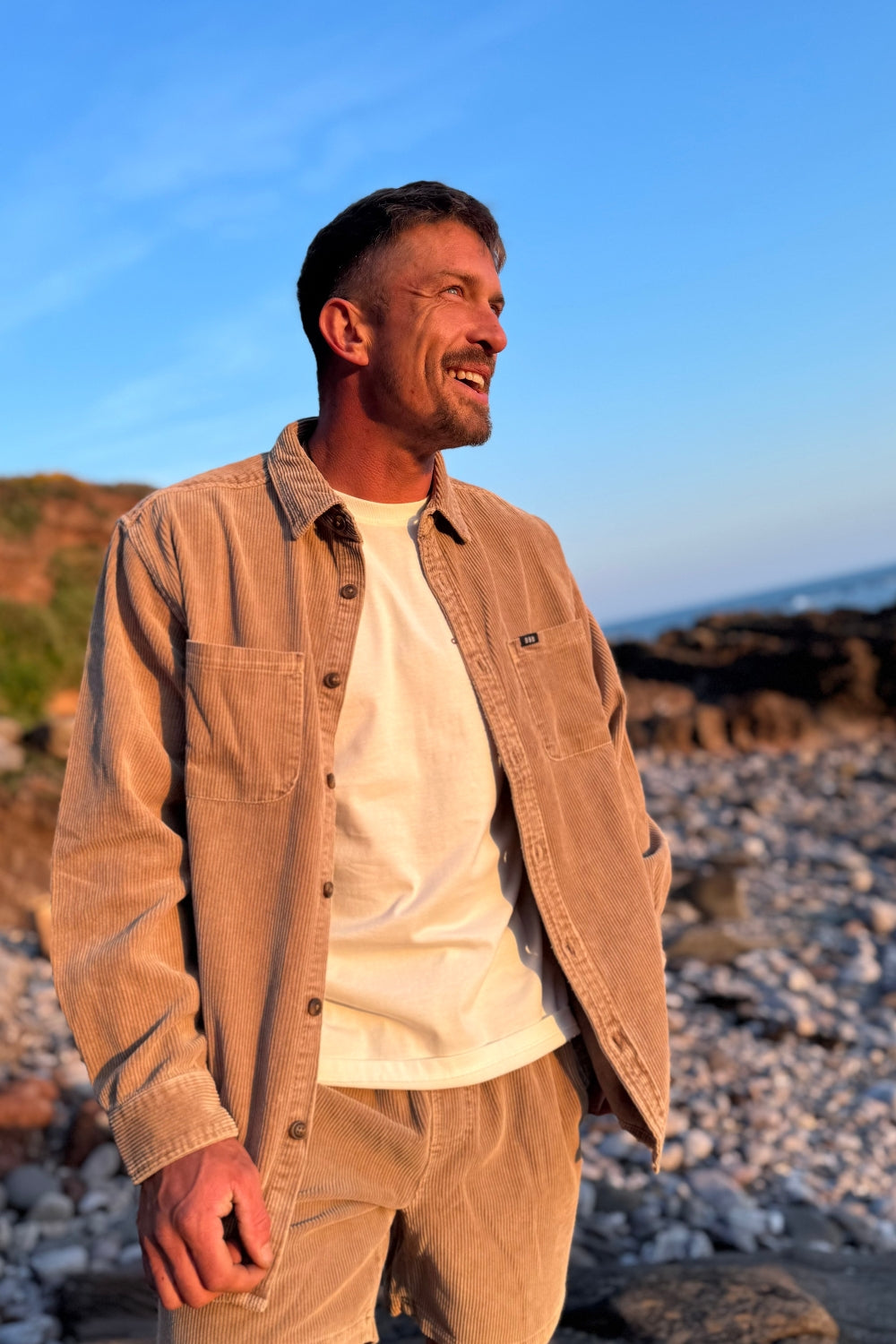 BamBooBay Chill Cord Long Sleeve Shirt Mushroom