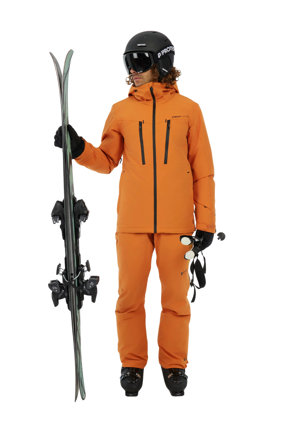 Protest PRTTimothy Snow Jacket Caramel Yellow