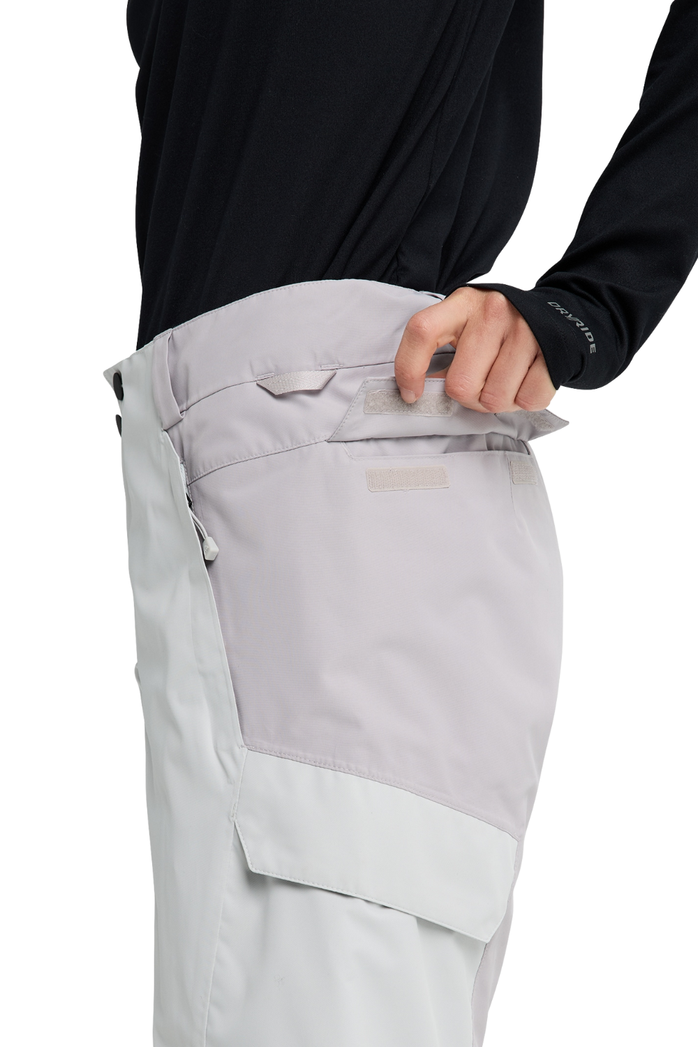 Burton Womens Reserve 2L Insulated Snow Pants Gray Cloud/Washed Lavender