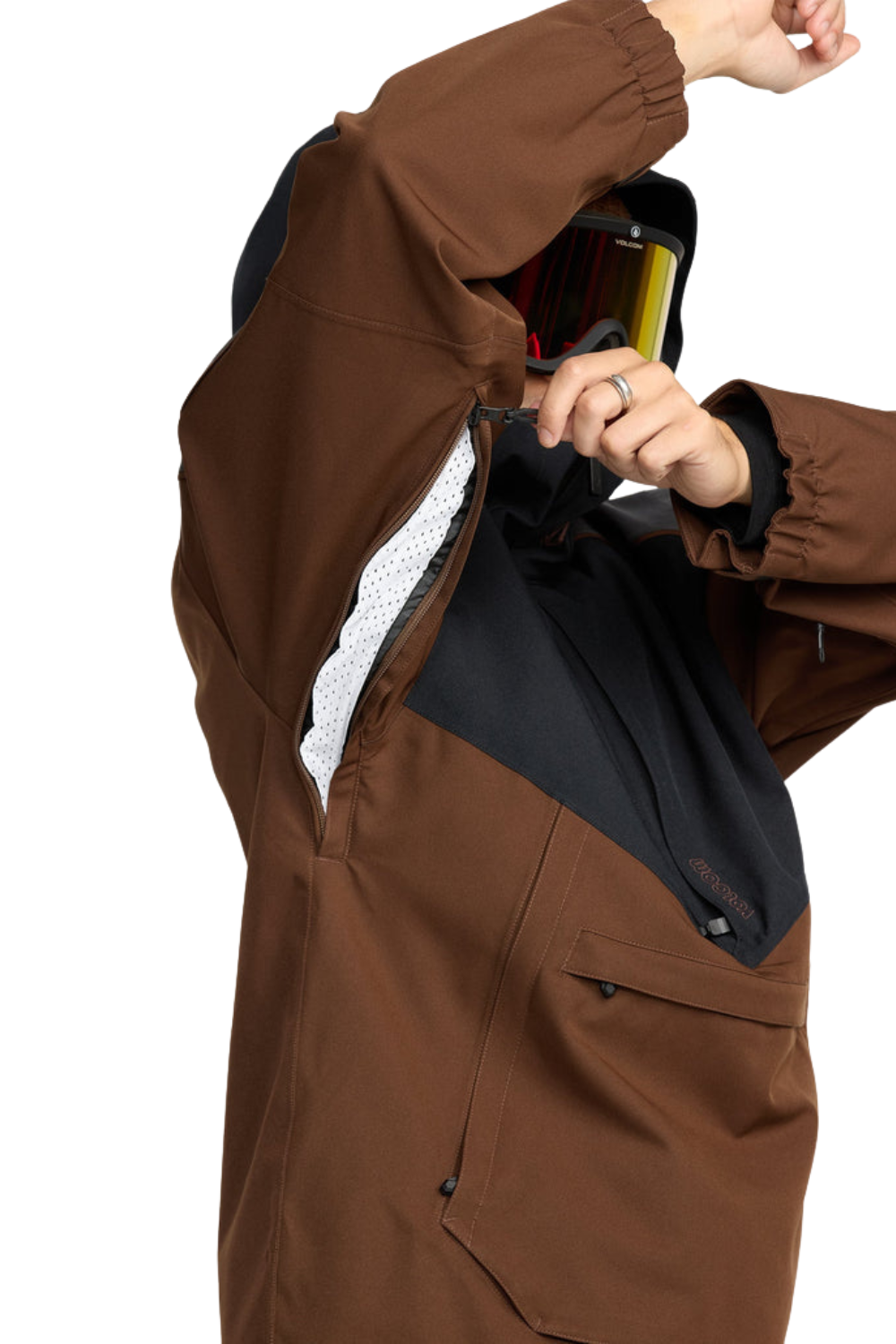 Volcom Brighton Pullover Snow Jaket Brown