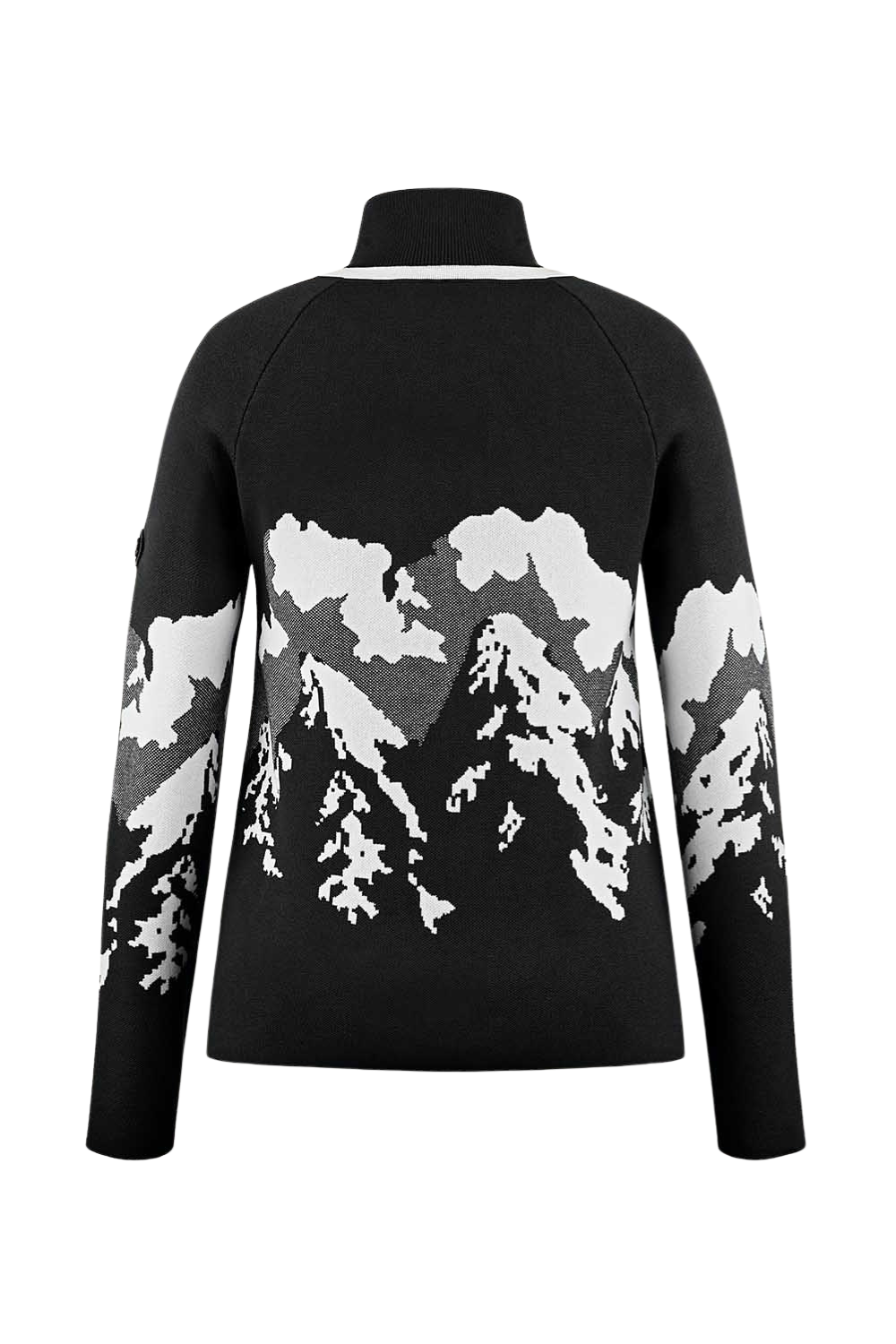 Poirve Blanc Ambre Womens Knit Pullover Black