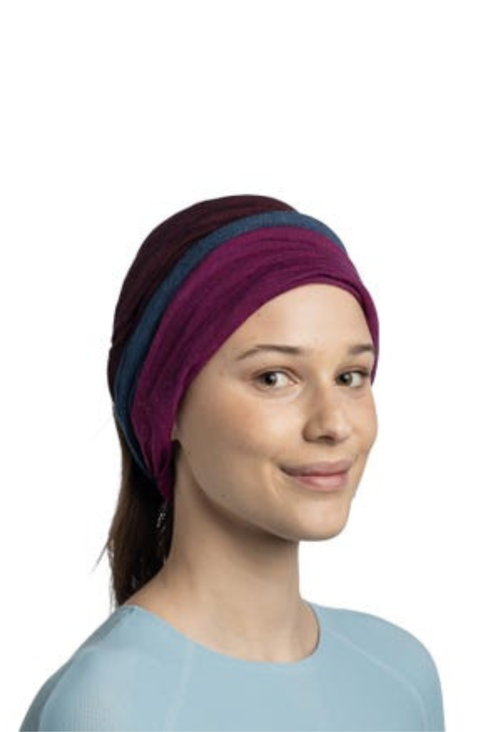 Buff Merino Move Multifunctional Neckwear Block Magenta