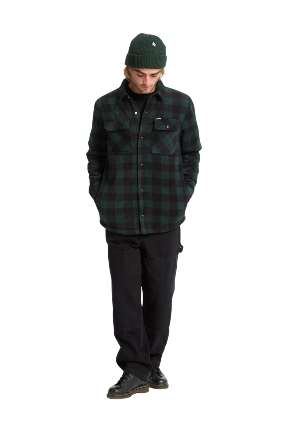 Volcom Bowered Fleece Overshirt Scarab