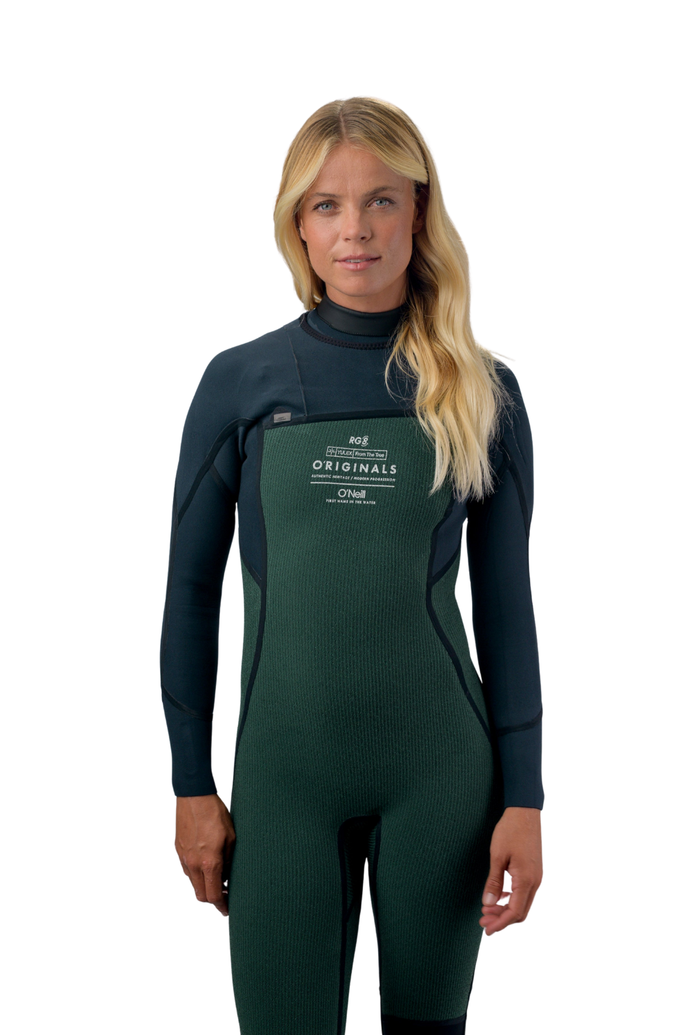 O'Neill Womens O'Riginal RG8 Yulex 4/3mm Chest Zip Wetsuit Black