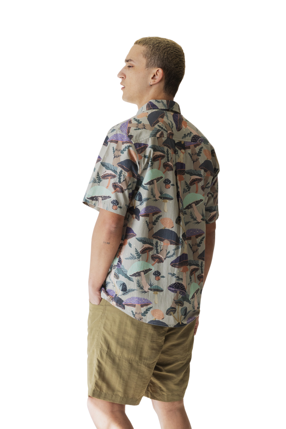 Kavu Festaruski Mens Short Sleeve Shirt Mushroom Realm