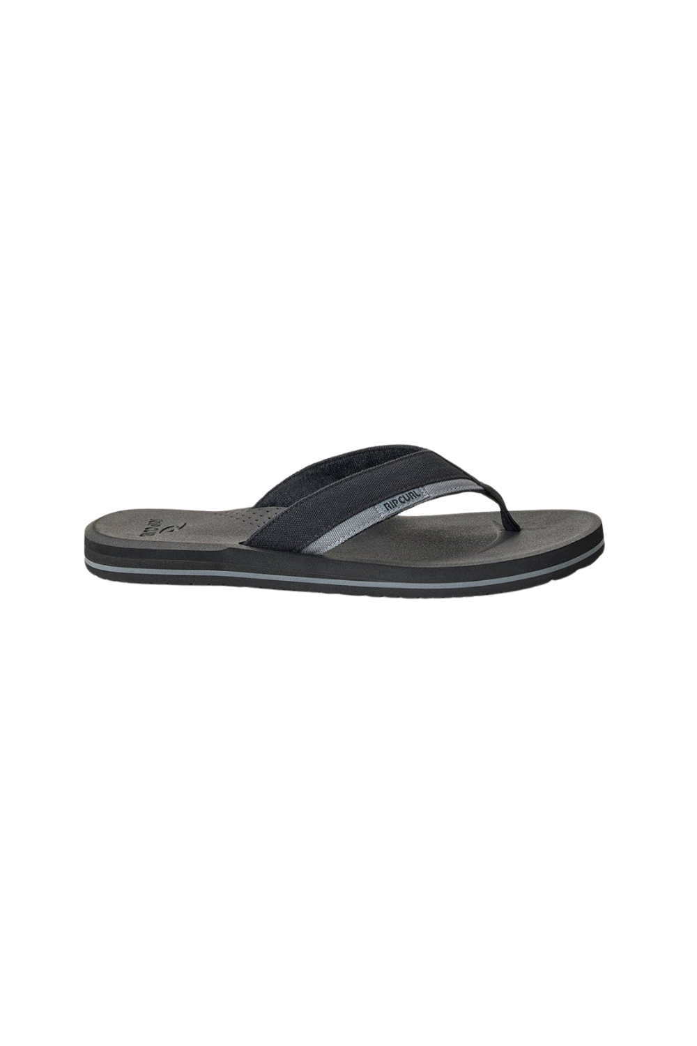 Rip Curl Reactor 2.0 Bloom Mens Open Toe Flip Flops Black