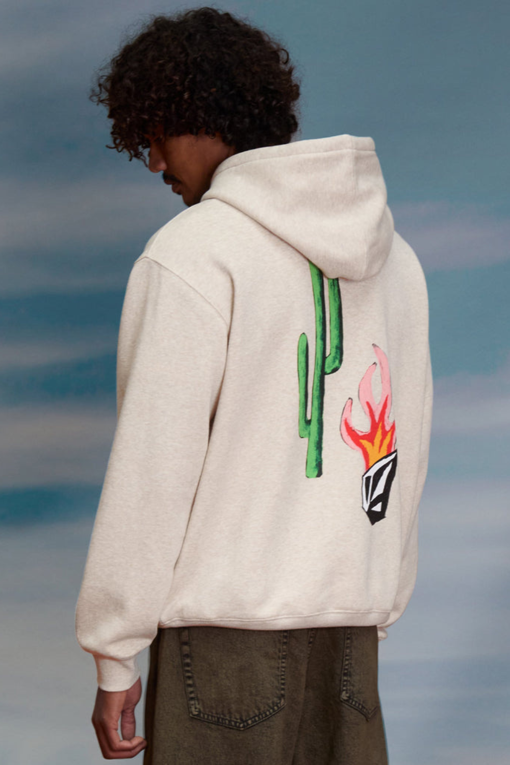 Volcom Mickey Mason Mens Hoodie Dust Heather