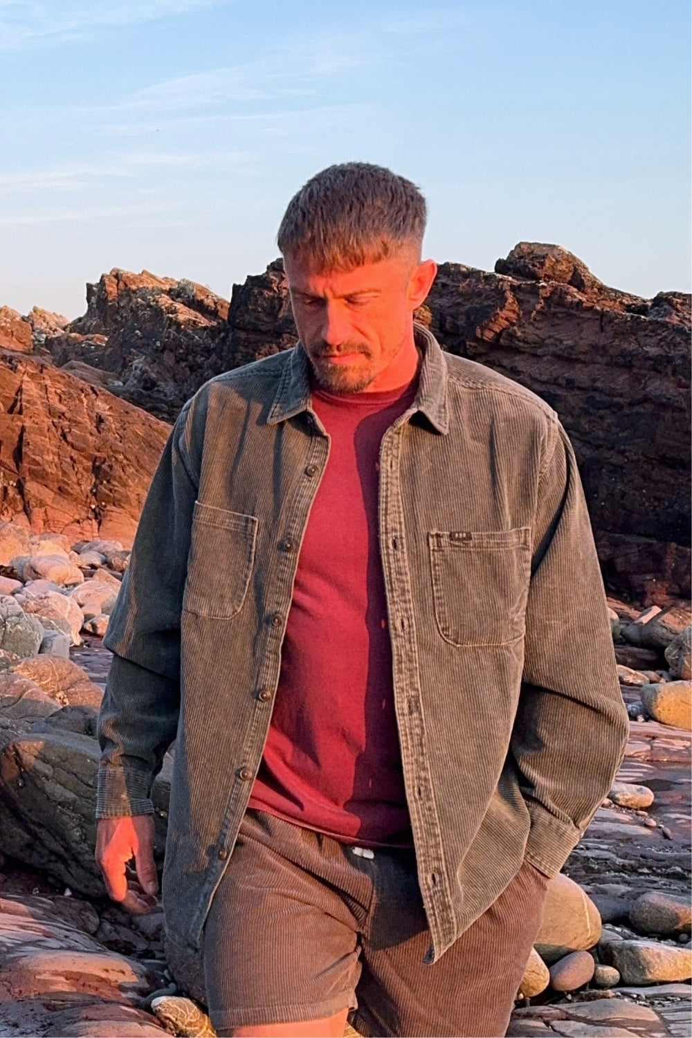 BamBooBay Chill Cord Long Sleeve Shirt Olive