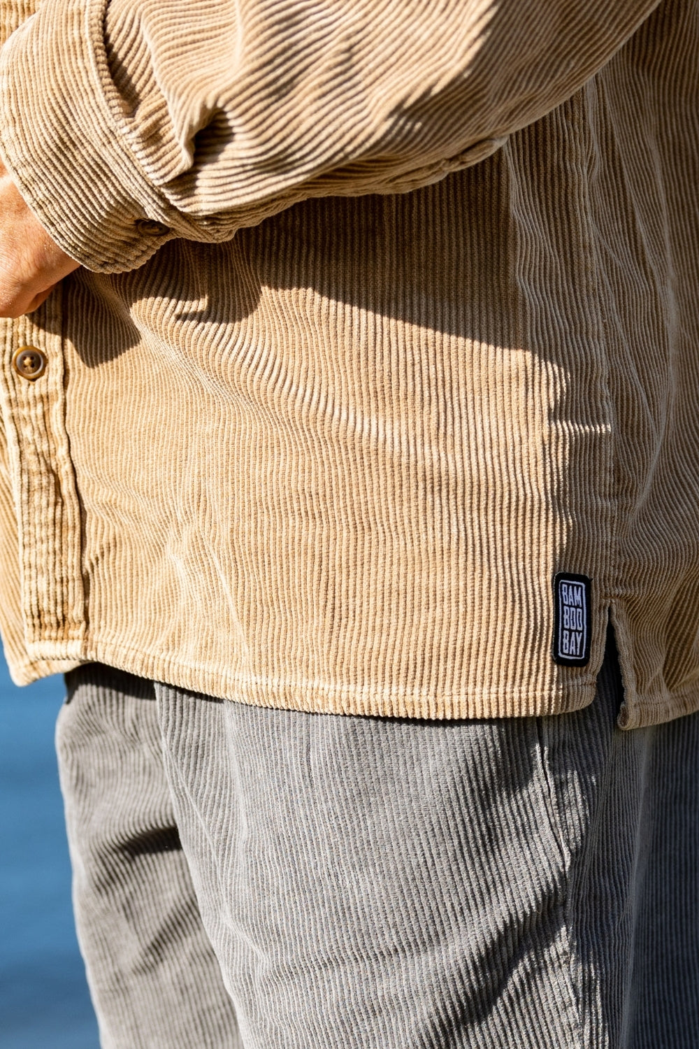 BamBooBay Chill Cord Long Sleeve Shirt Mushroom