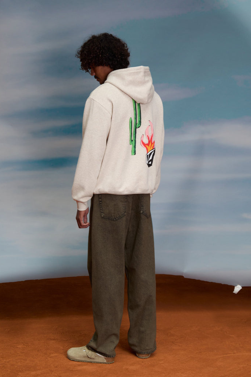 Volcom Mickey Mason Mens Hoodie Dust Heather