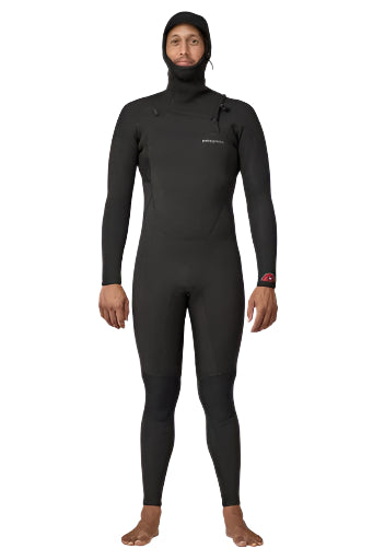 Patagonia Mens R4 Regulator FZ Hooded Wetsuit Black