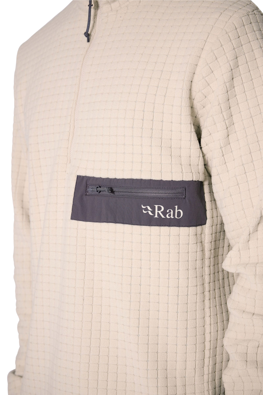 Rab Ramshaw Pull-On Mens Half Zip Fleece Pebble