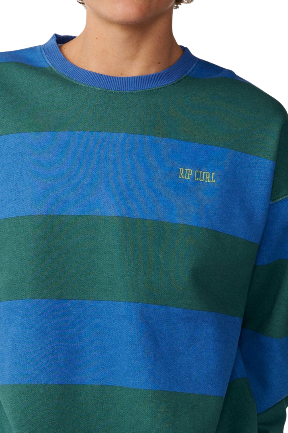 Rip Curl Disorder Mens Stripe Crew Riverside