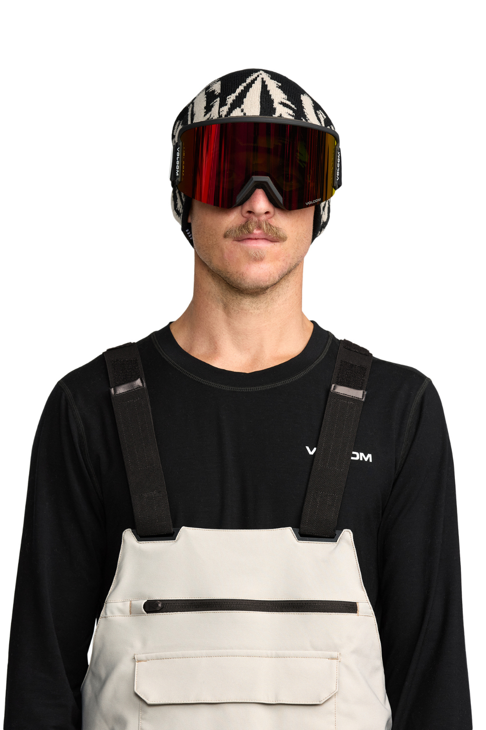 Volcom Roan Bib Overall Snow Pants Stone