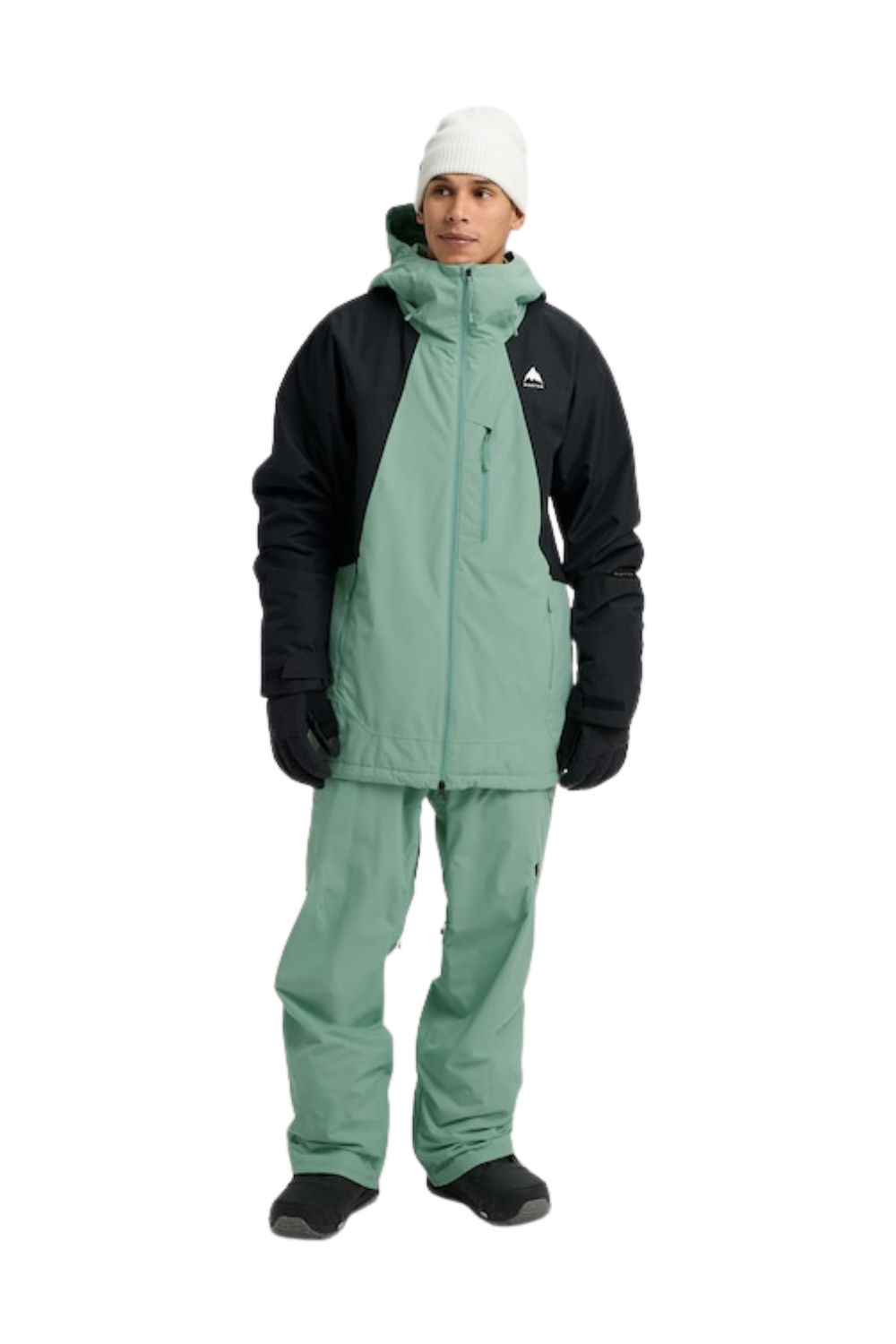 Burton Mens Reserve 2L Insulated Snow Jacket Soft Sage/True Black