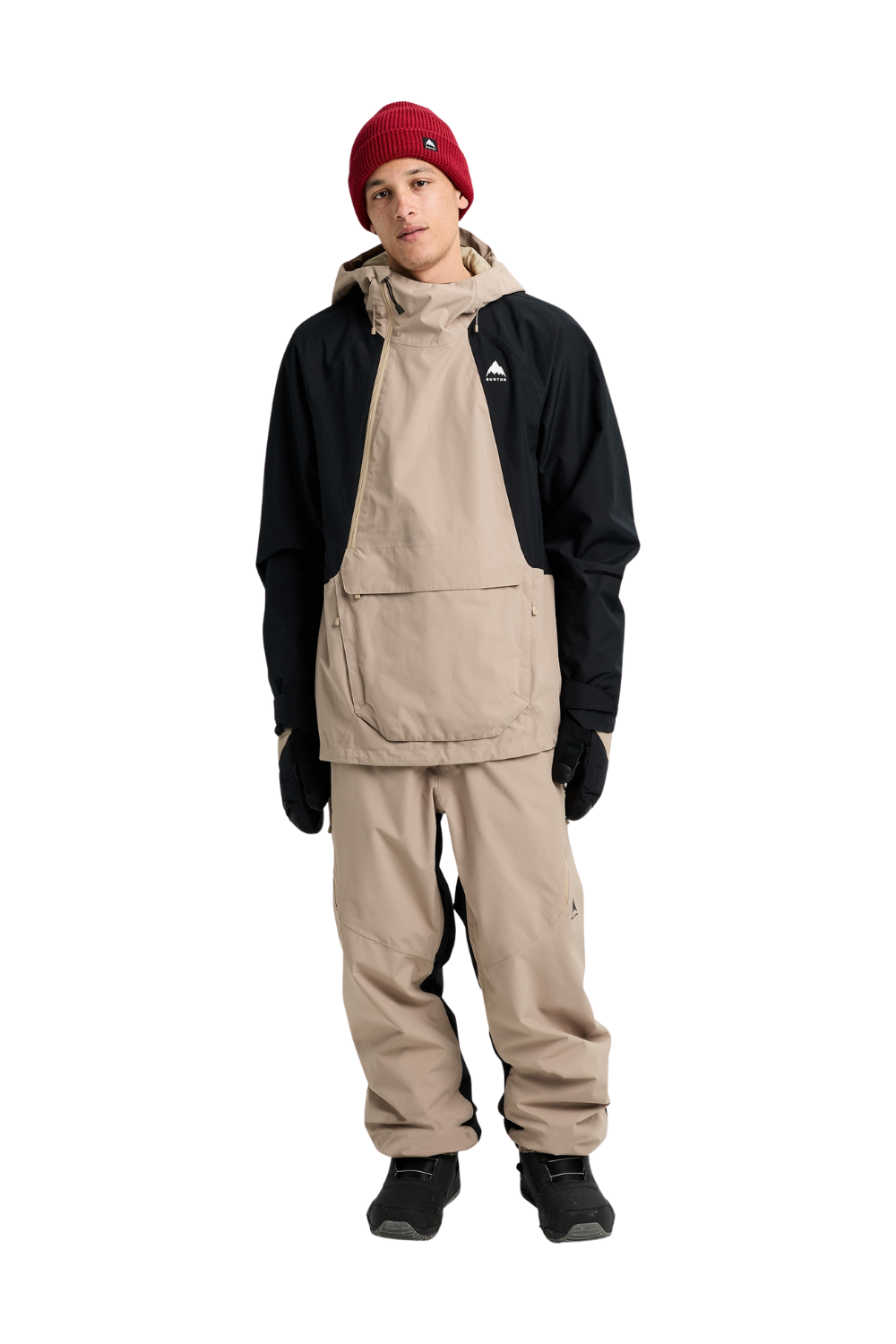 Burton Mens Reserve 2L Relaxed Snow Anorak Summit Taupe/True Black
