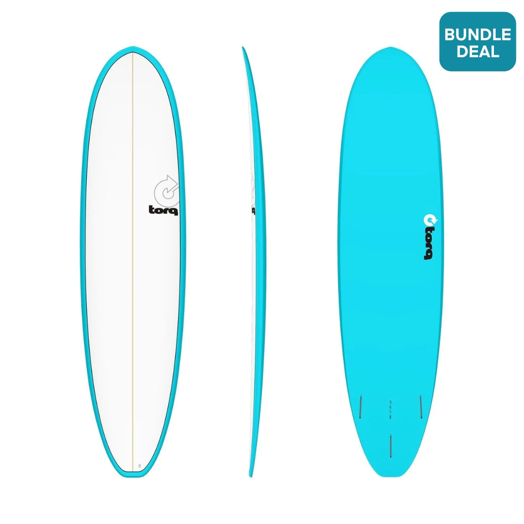 Torq TET Mod Fun V+ Surfboard in Pinline Blue