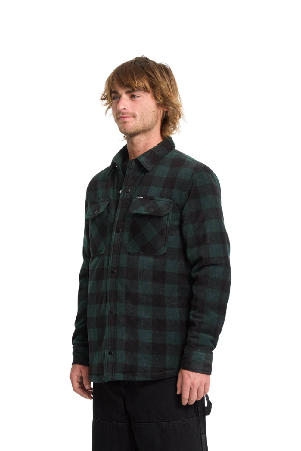 Volcom Bowered Fleece Overshirt Scarab