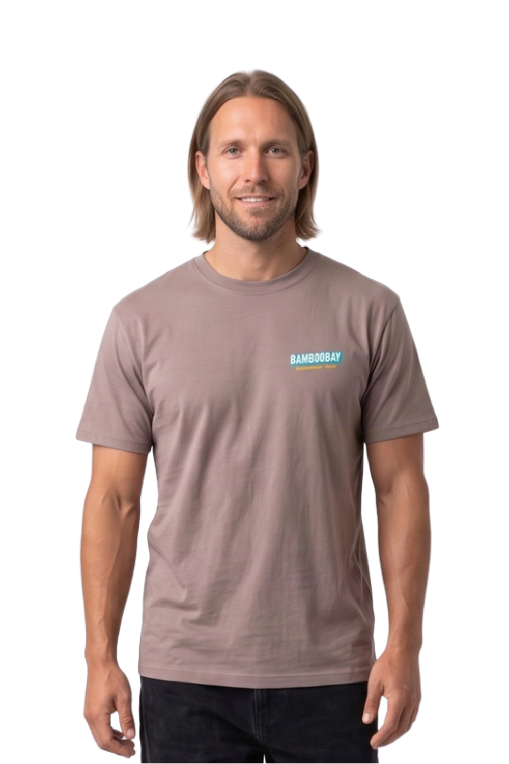 BamBooBay Tours Mens T-Shirt Taupe
