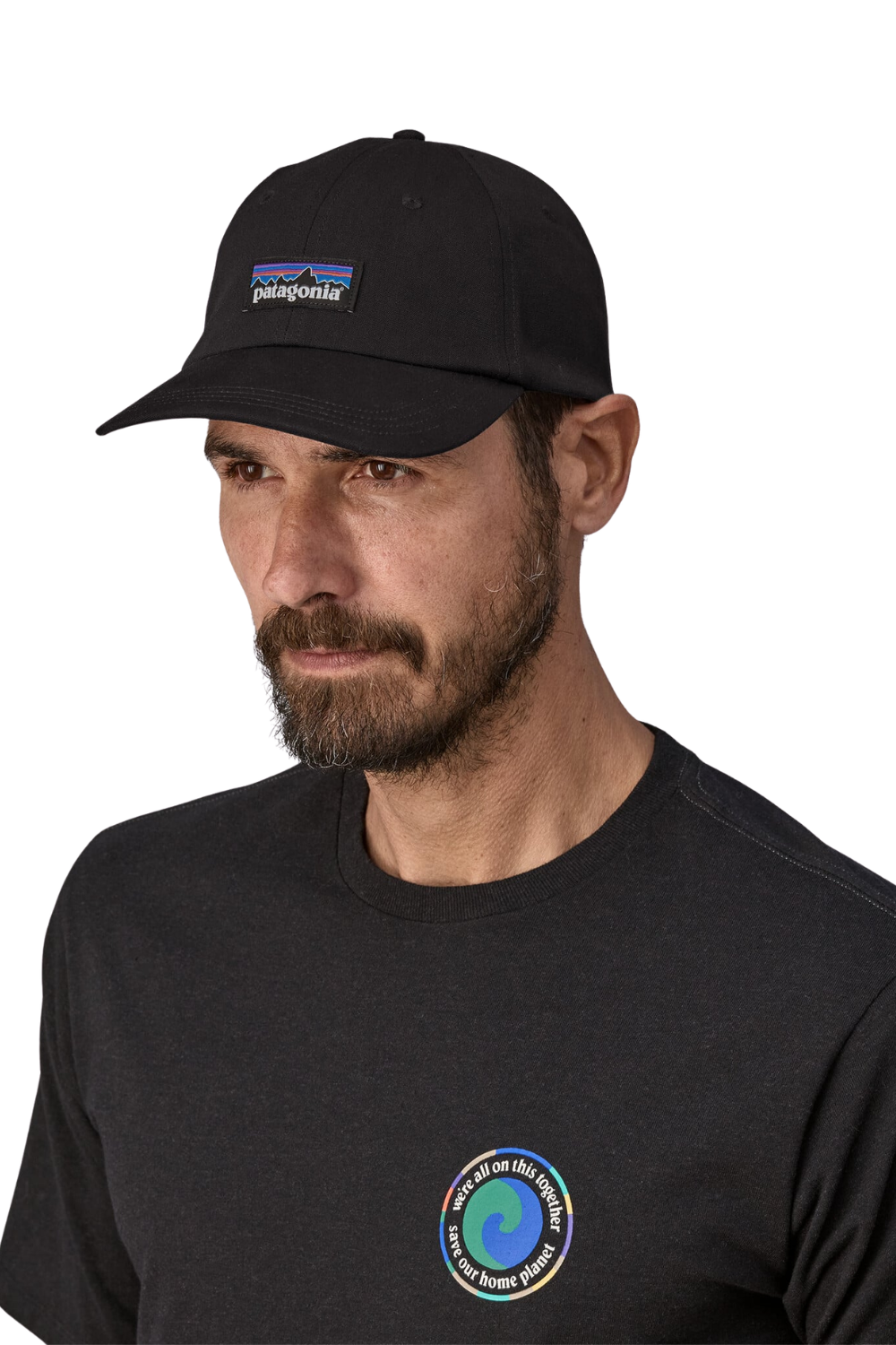 Patagonia P-6 Label Trad Cap Black