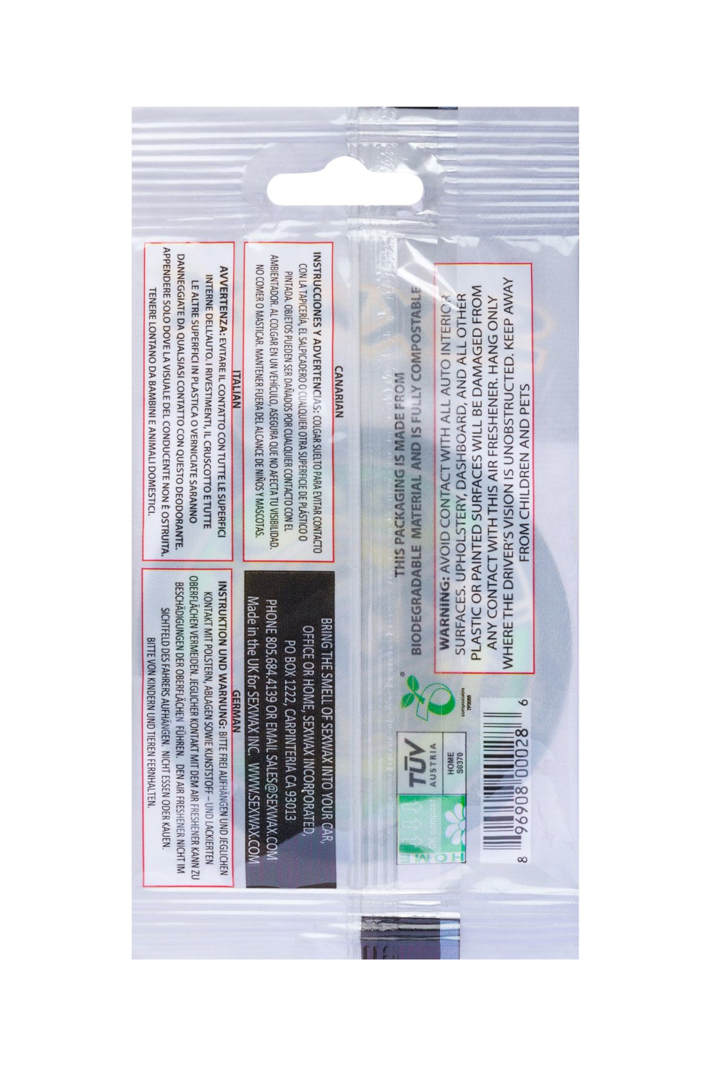 Mr Zogs Sex Wax Air Freshener Coconut