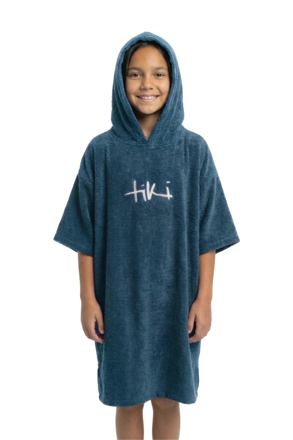Tiki Junior Hooded Change Robe Navy