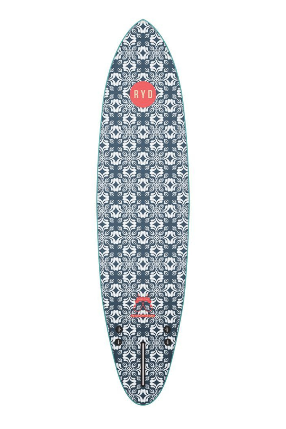 RYD Hank Dude Soft Top Surfboard Aqua