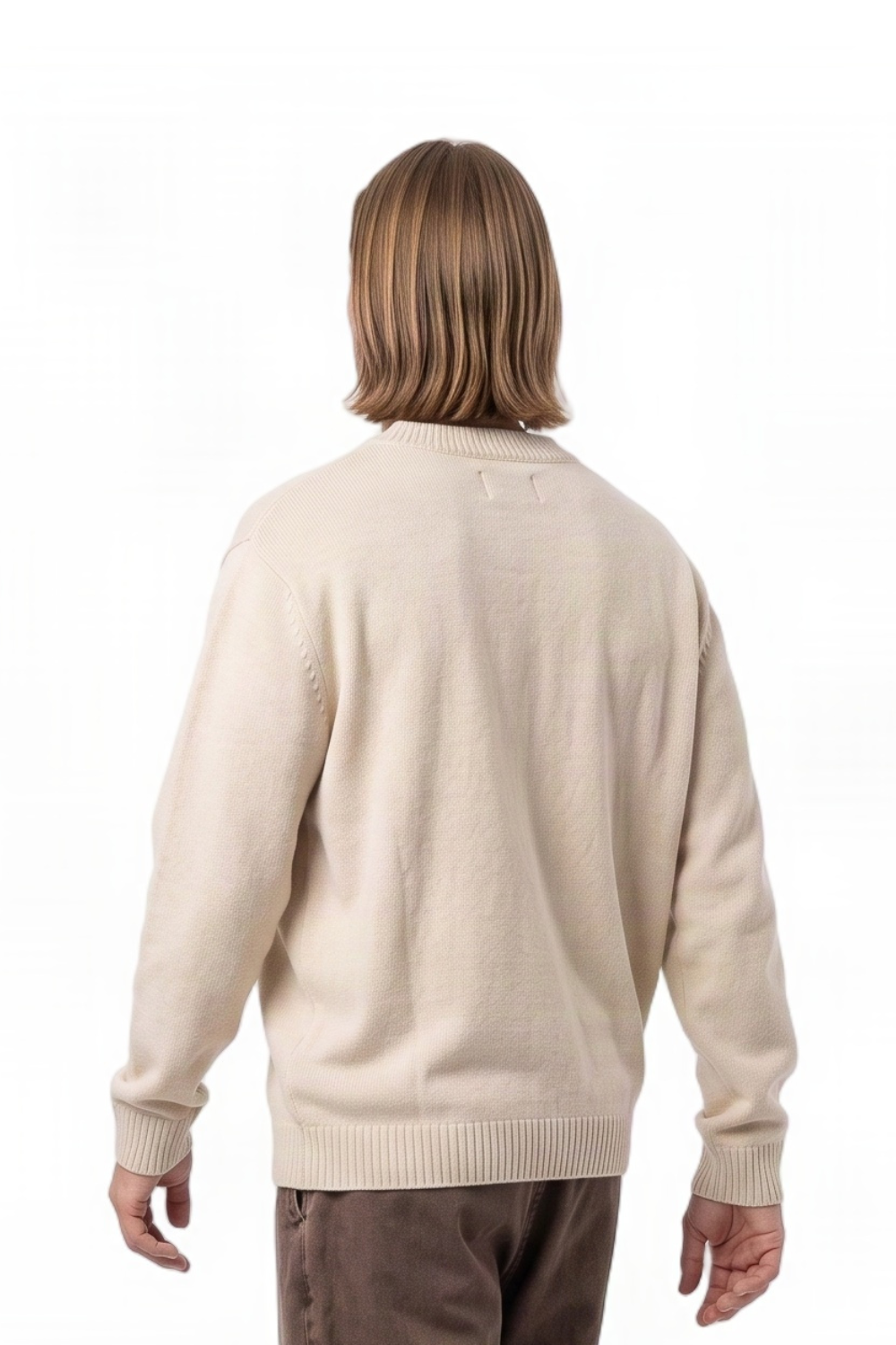BamBooBay Seamus Mens Jumper Vintage White
