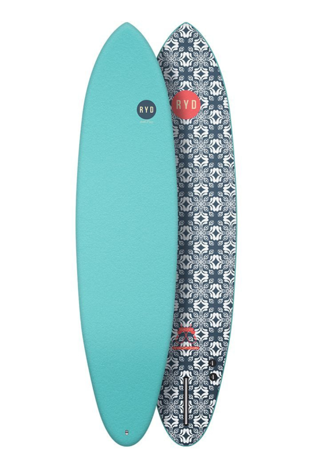 RYD Hank Dude Soft Top Surfboard Aqua