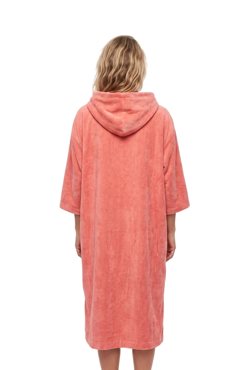 Tiki Adults Hooded Change Robe Living Coral
