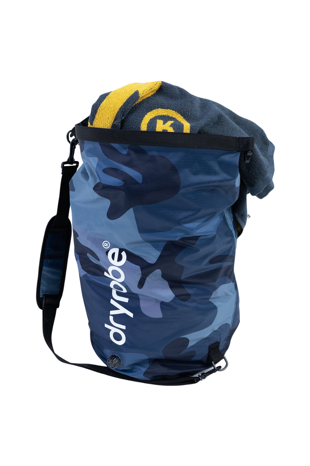 Dryrobe 33L Compression Travel Bag Blue Camouflage
