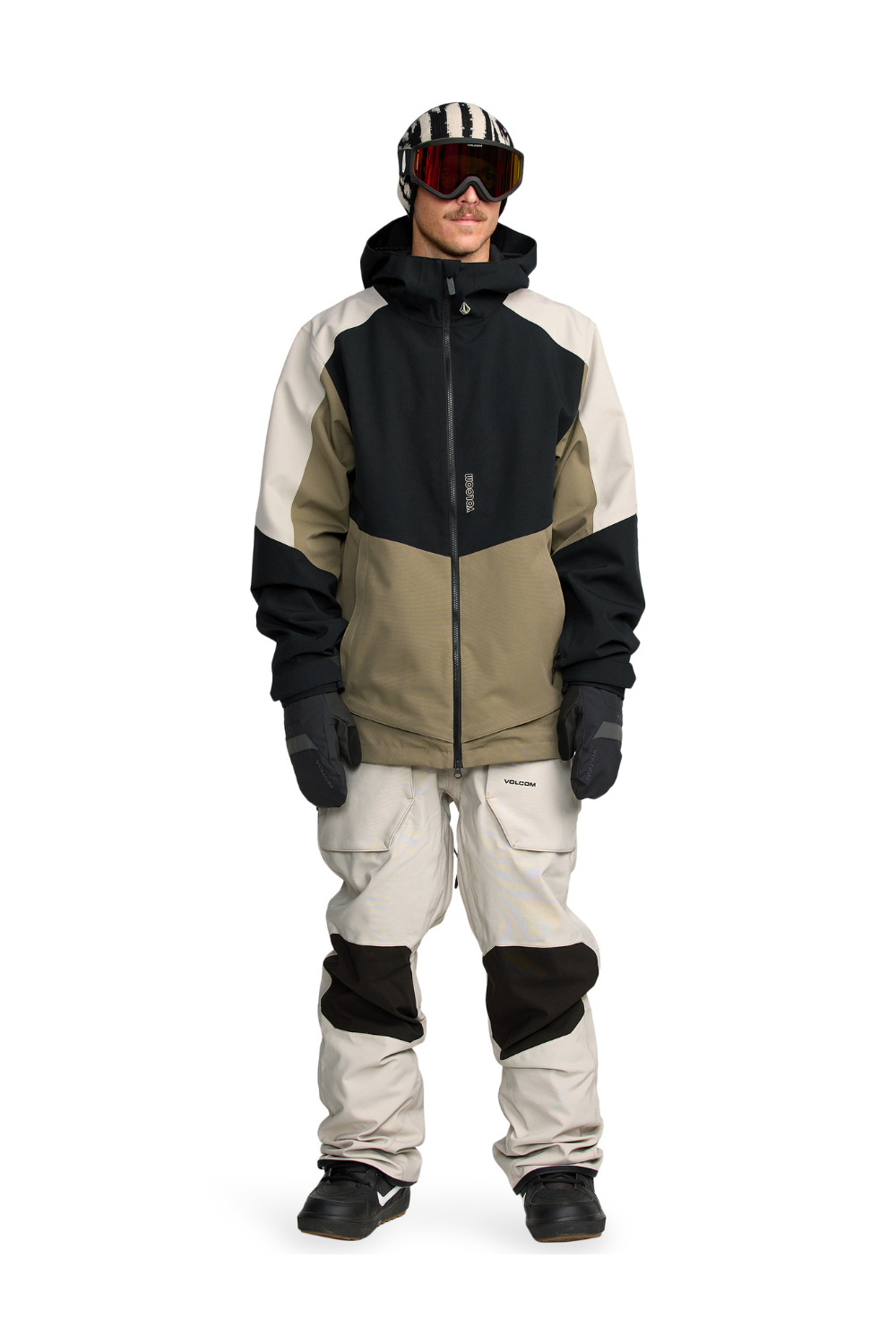 Volcom Roan Bib Overall Snow Pants Stone