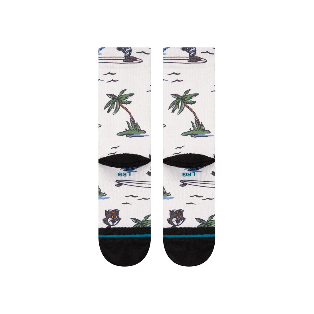Stance Kool Kats Surf Crew Socks Canvas