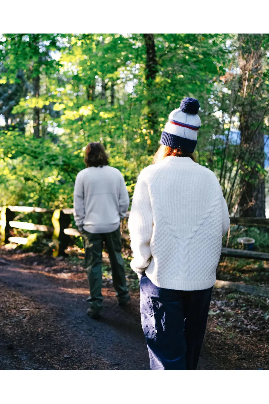Passenger Cozy Recycled Cable Knit Jumper Off White