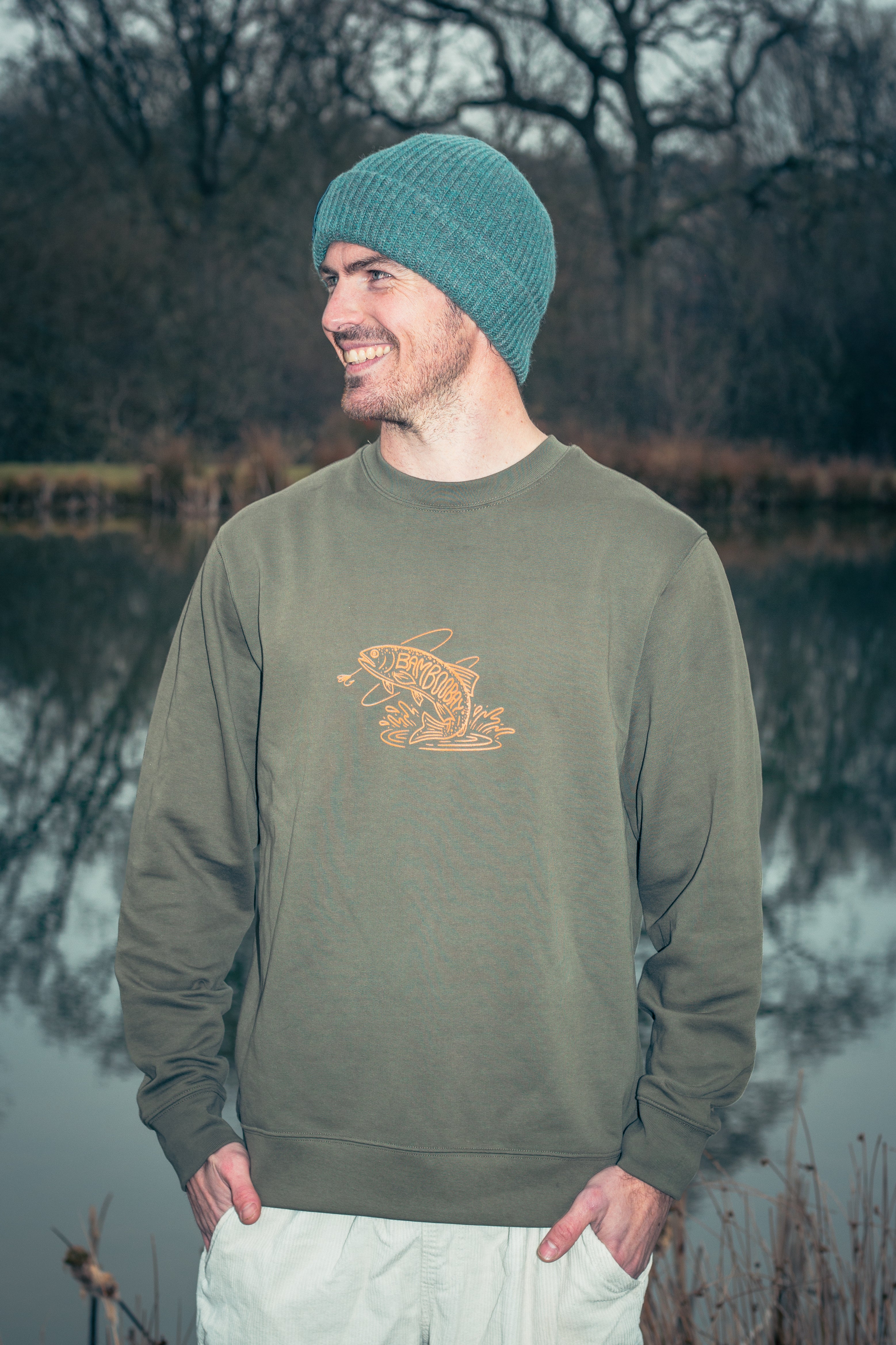 BamBooBay Merlin Crew Sweatshirt Khaki