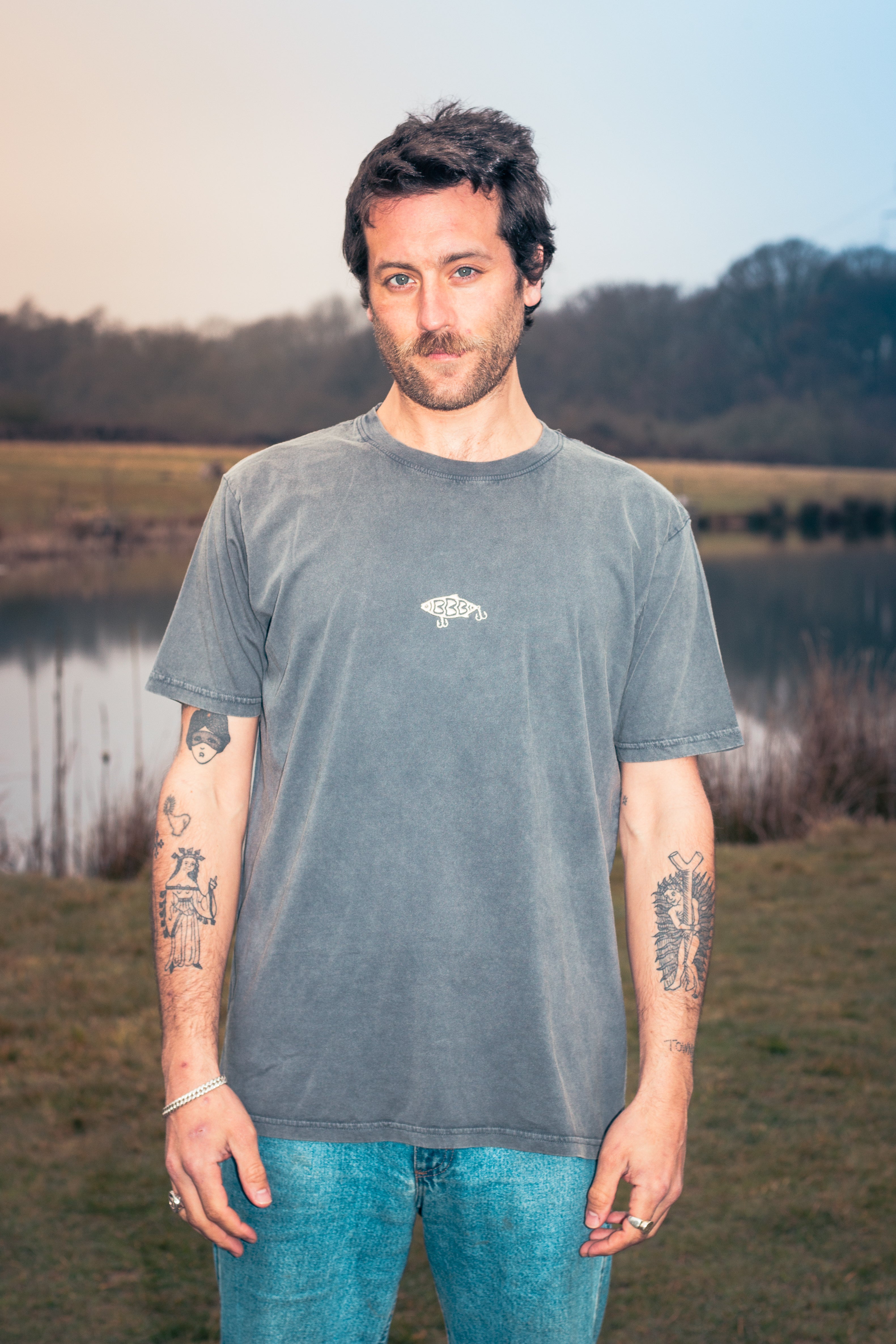 BamBooBay Lure Metal T-Shirt Stone Washed Grey