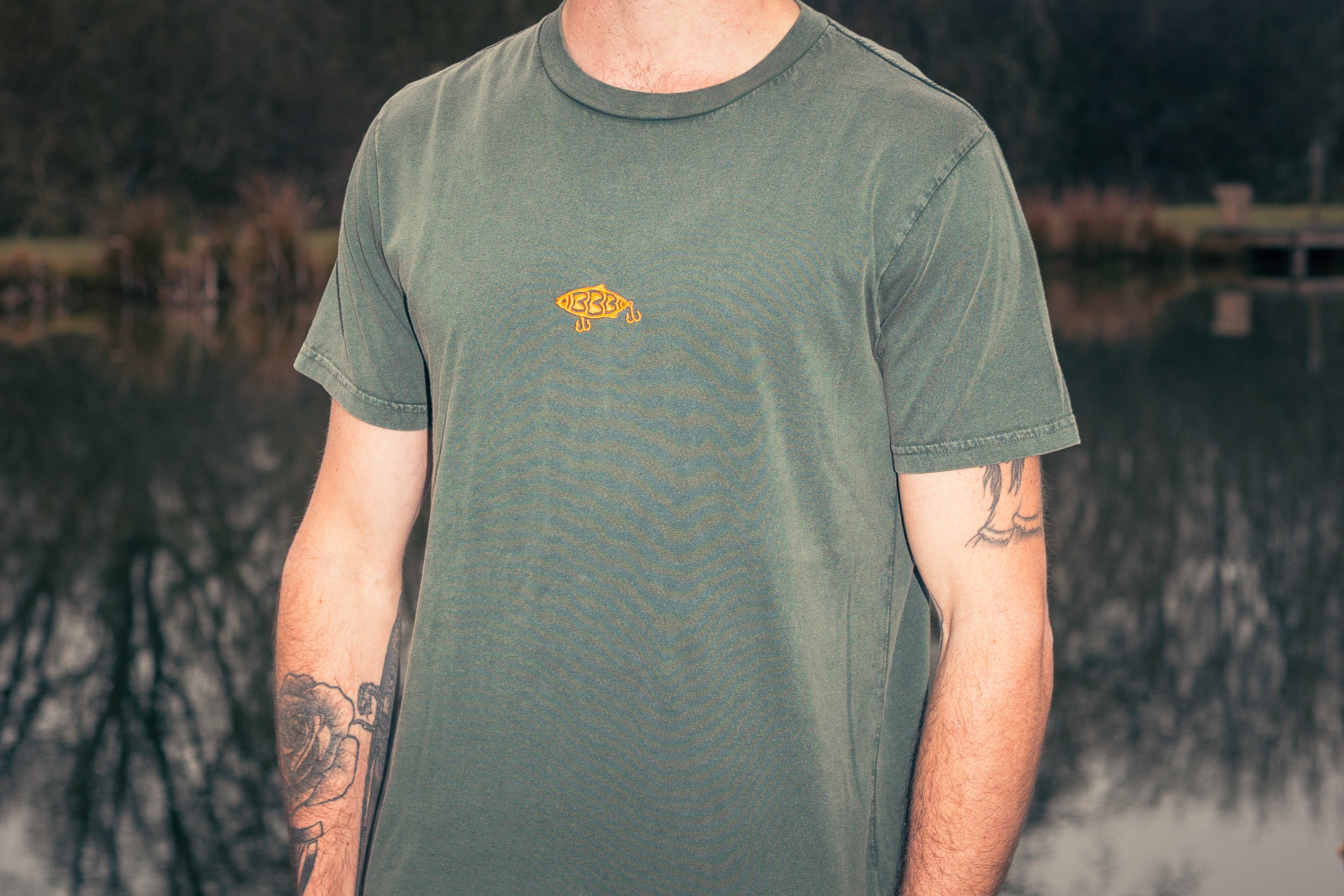 BamBooBay Lure Metal T-Shirt Stone Washed Green