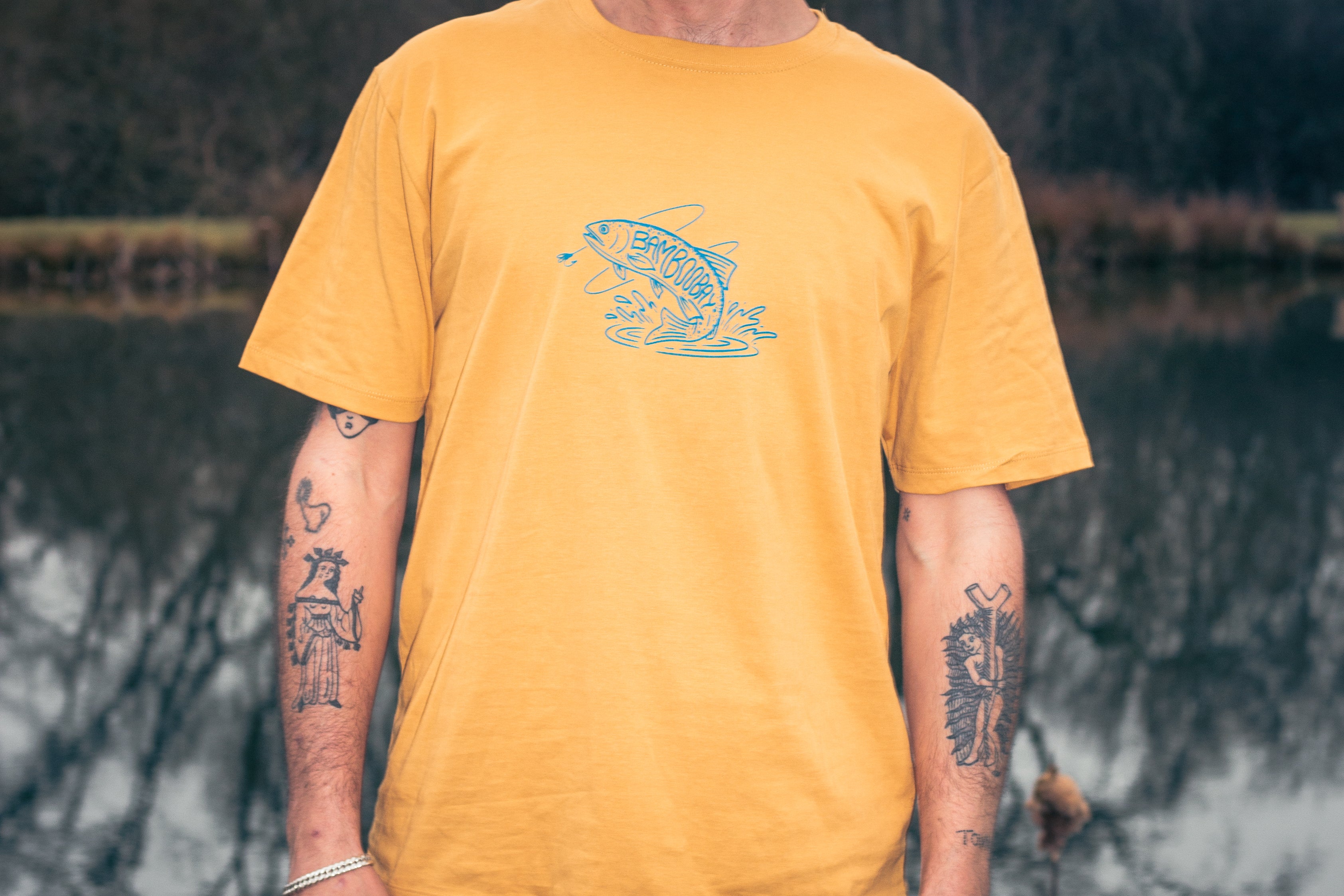 BamBooBay Merlin T-Shirt Faded Musturd