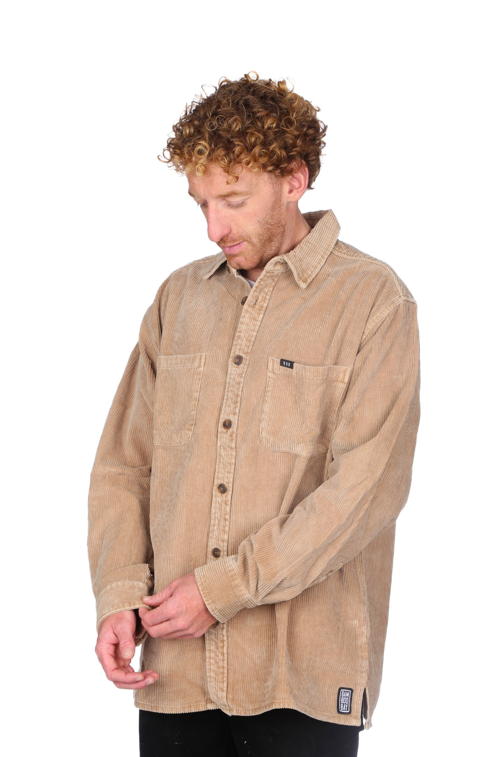BamBooBay Chill Cord Long Sleeve Shirt Mushroom