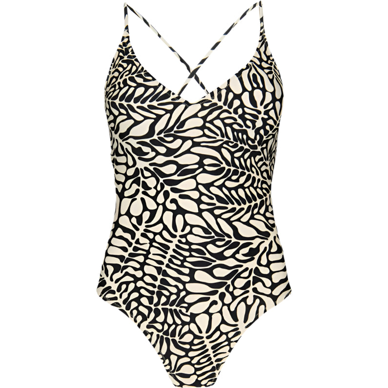 Barts Nassa Plunge One Piece Swimsuit Off White