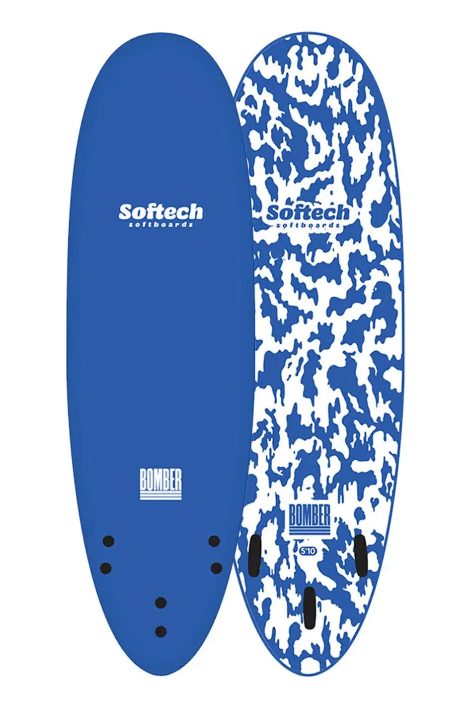 Softech Bomber Surfboard Royal Blue White