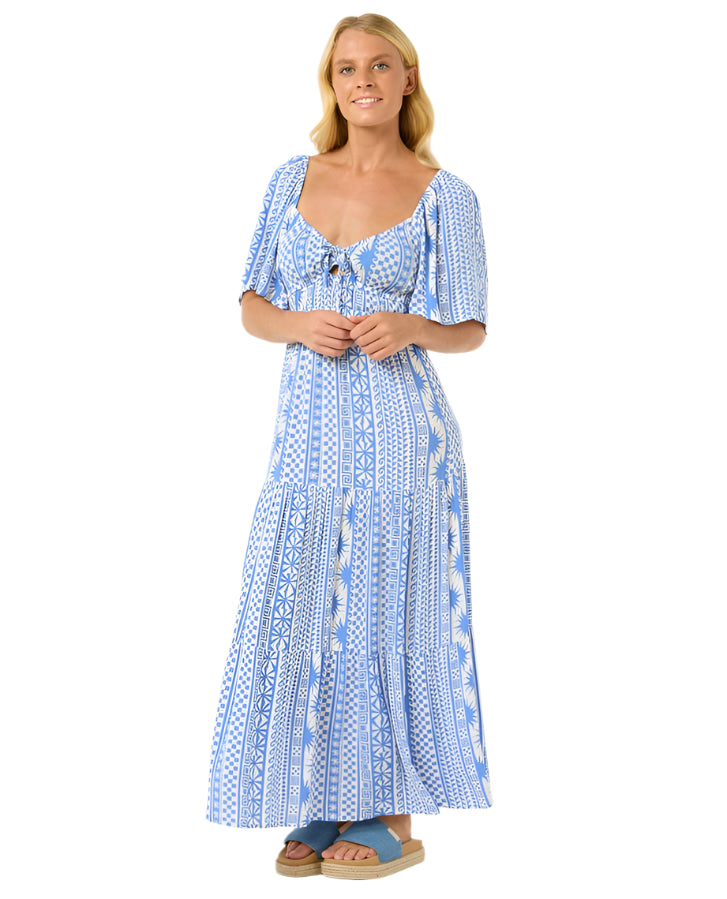 Rip Curl San Carlos S/S Maxi Dress Blue