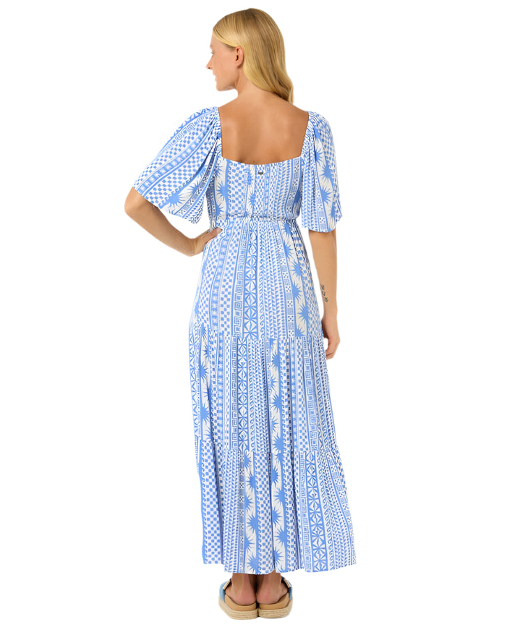 Rip Curl San Carlos S/S Maxi Dress Blue