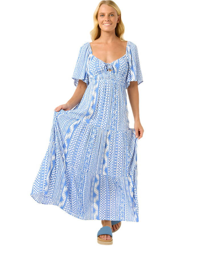 Rip Curl San Carlos S/S Maxi Dress Blue