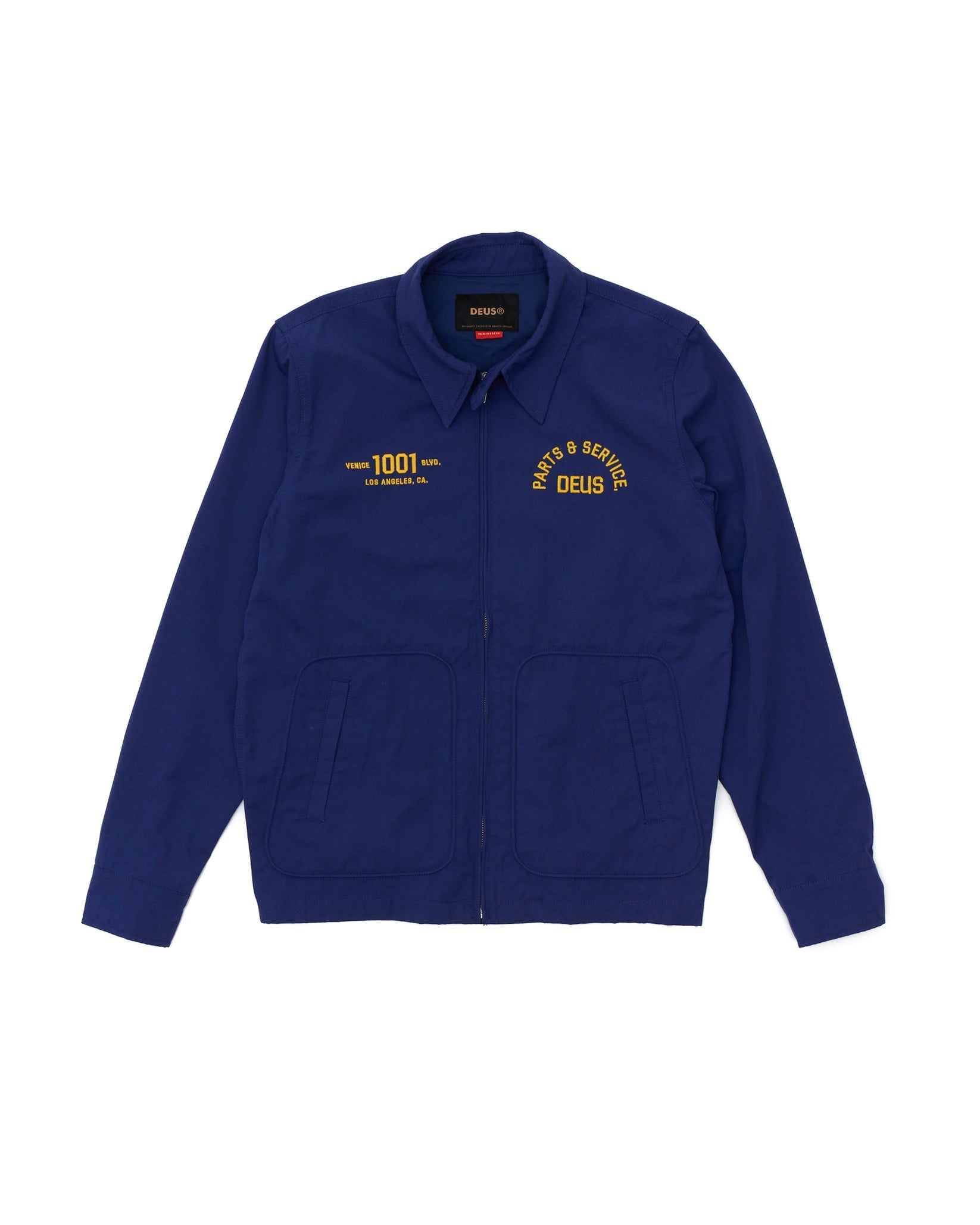 Deus Teller Drizzler Jacket Mechanic Blue
