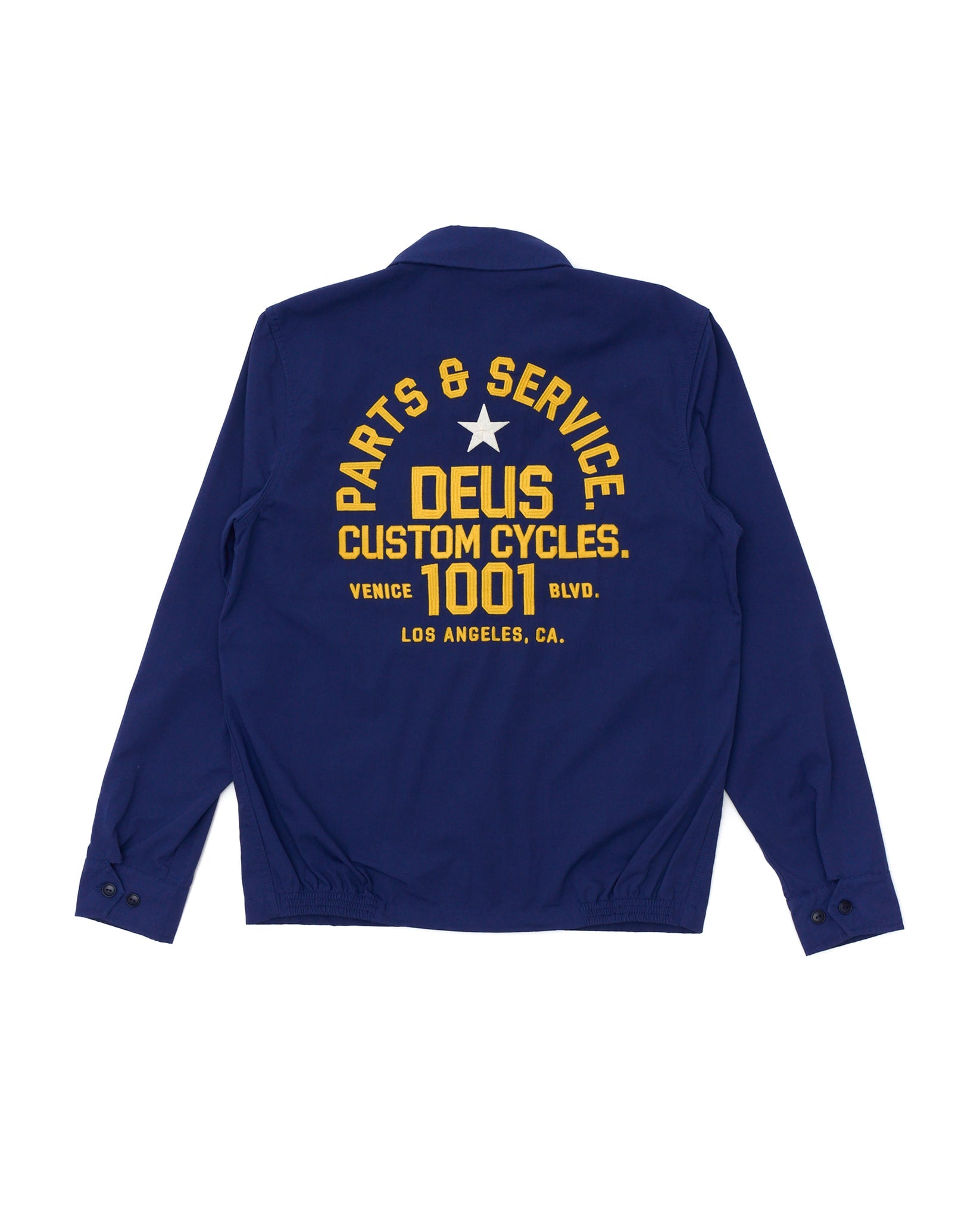 Deus Teller Drizzler Jacket Mechanic Blue