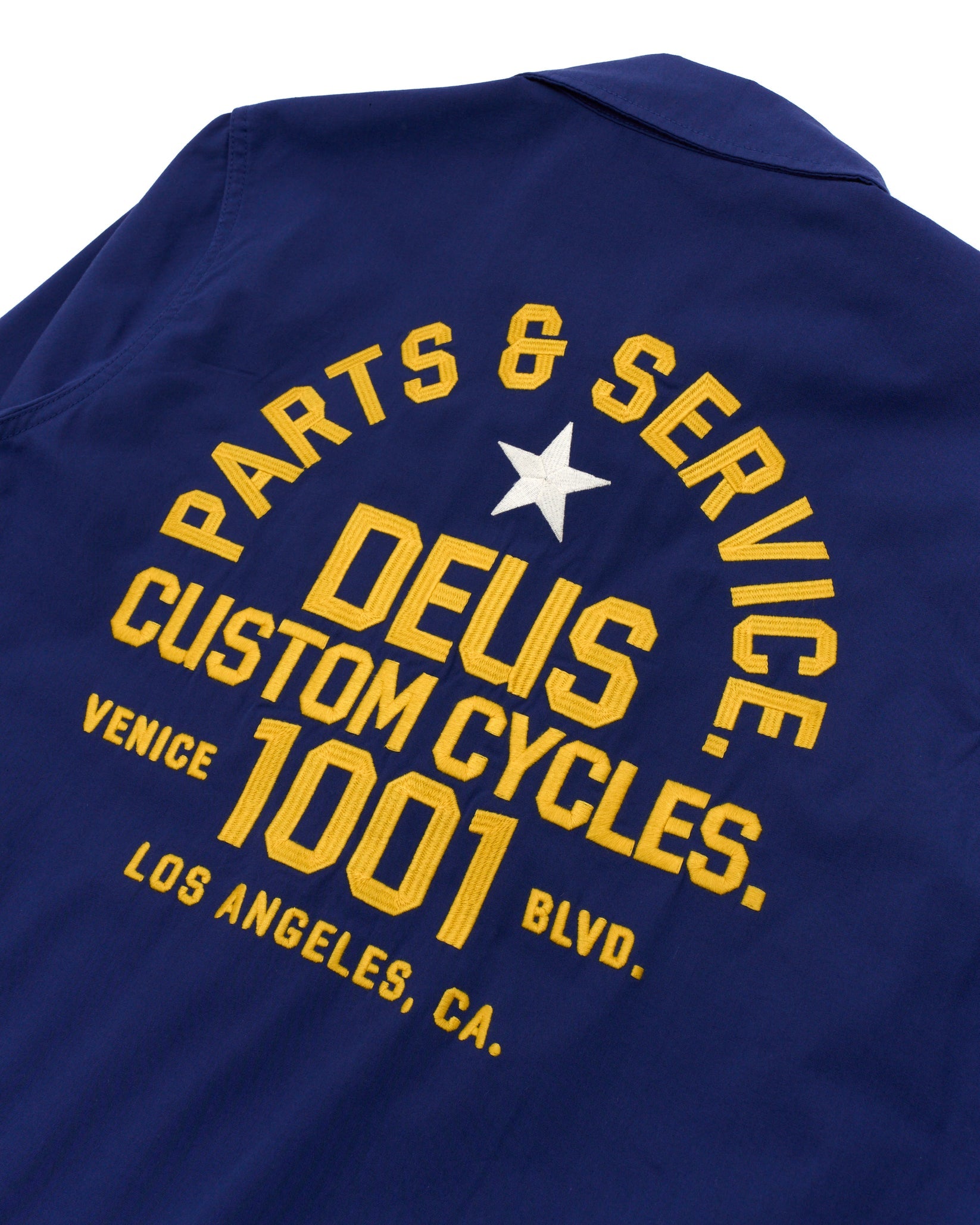 Deus Teller Drizzler Jacket Mechanic Blue