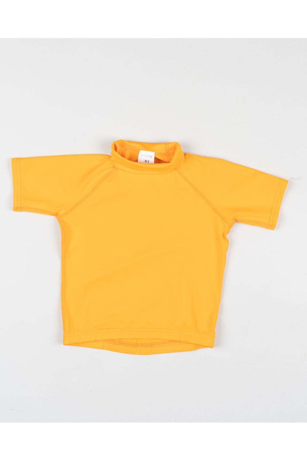 Kids S/S F/L Rash Vest - No Logo - Orange