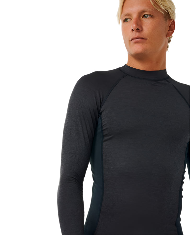 Rip Curl Dawn Patrol Upf Perf Long Sleeve Black Marle